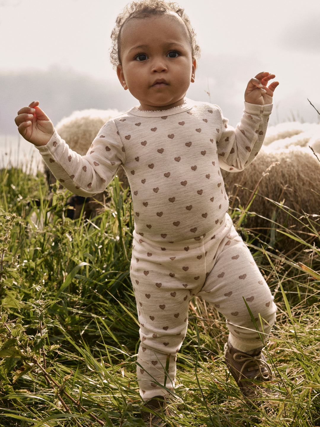 Lil Atelier Baby NOEL NIA Ullbody - Morganite | Heart