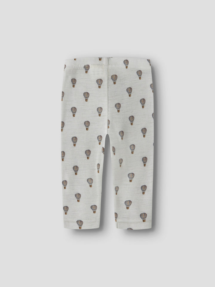 Lil Atelier Baby NOEL NOR Ull Leggings - Oyster Mushroom | Airballoon