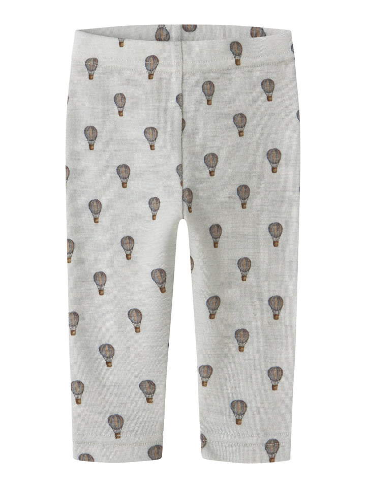 Lil Atelier Baby NOEL NOR Ull Leggings - Oyster Mushroom | Airballoon