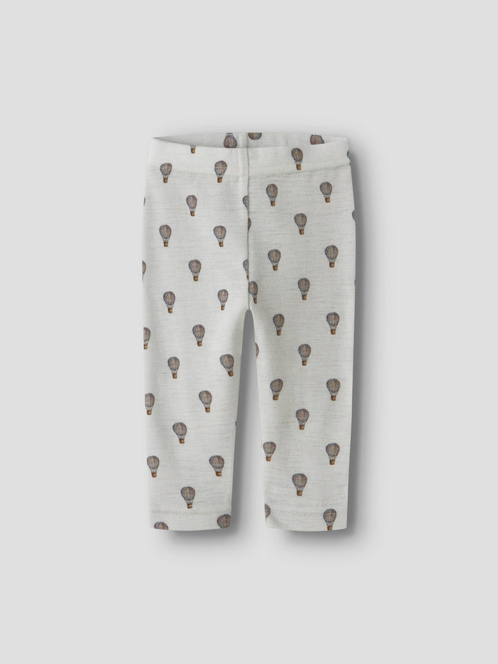 Lil Atelier Baby NOEL NOR Ull Leggings - Oyster Mushroom | Airballoon