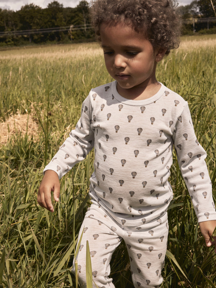 Lil Atelier Mini NOEL NOR Ull Leggings - Oyster Mushroom | Airballoon