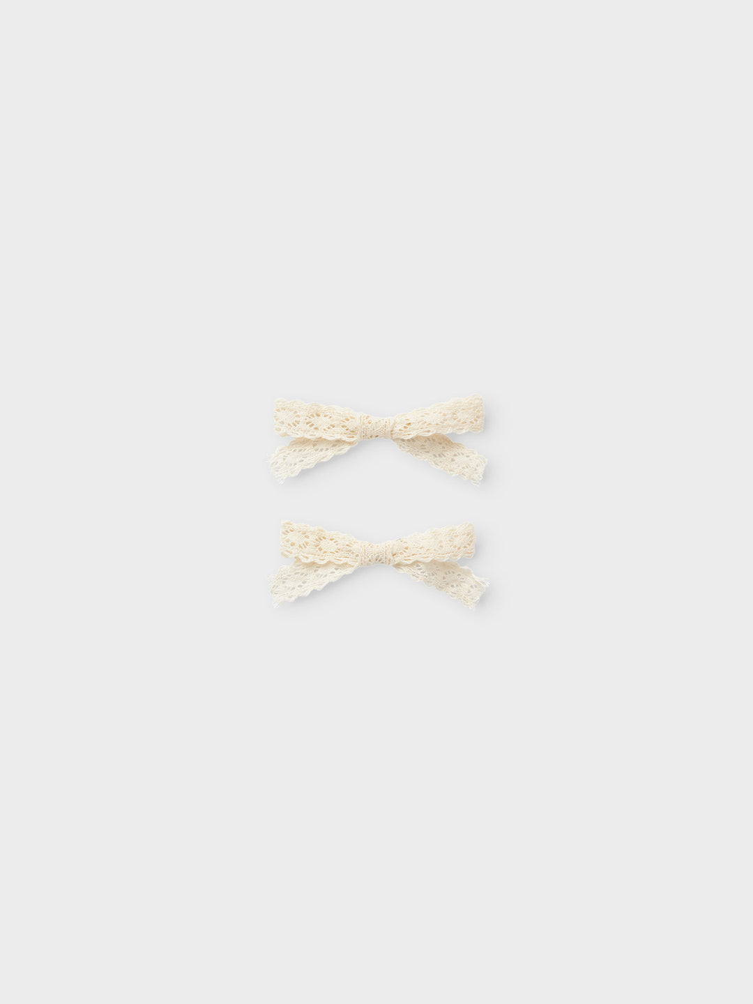 Lil' Atelier Mini LOLA 2 PK HAIR CLIPS - Turtledove - Torgunns Barneklær AS