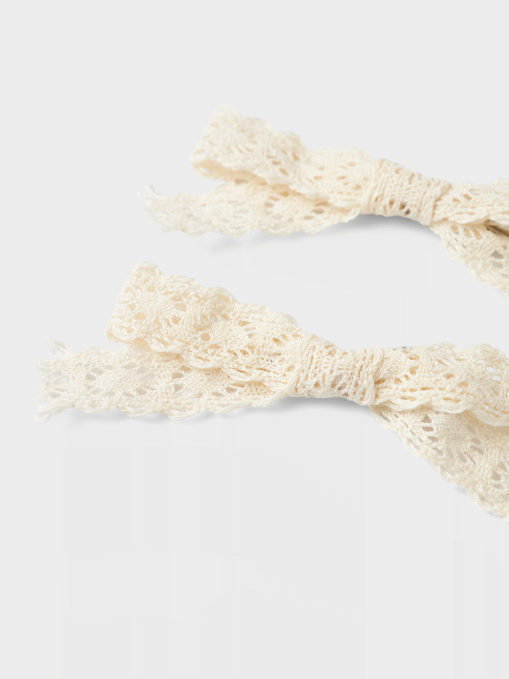 Lil' Atelier Mini LOLA 2 PK HAIR CLIPS - Turtledove - Torgunns Barneklær AS