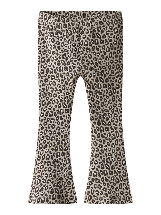 name it mini LEOANA FLARED LEGGING - Peyote - Torgunns Barneklær AS