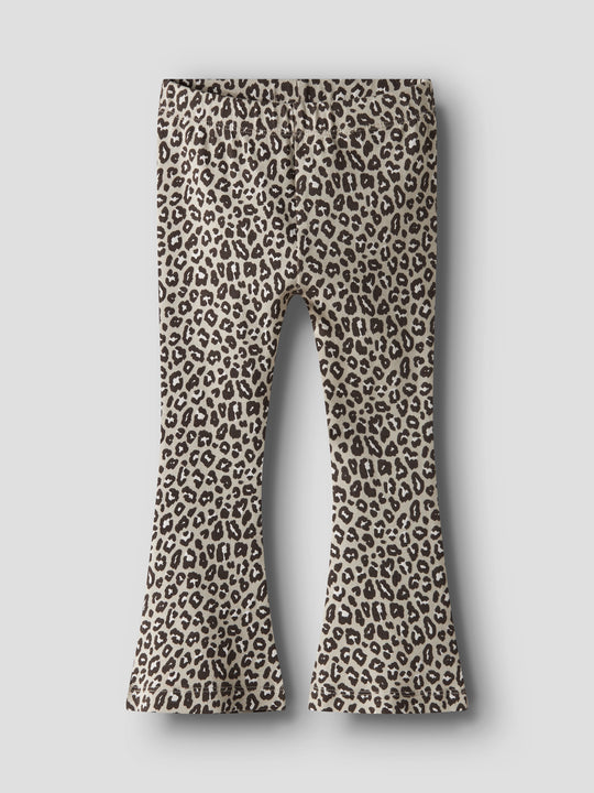 name it mini LEOANA FLARED LEGGING - Peyote - Torgunns Barneklær AS