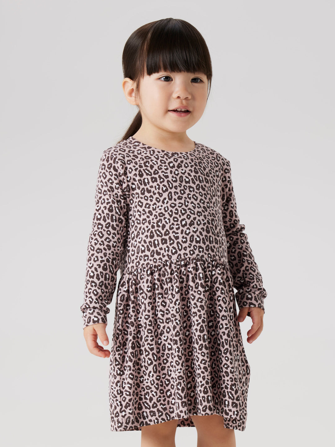 name it mini LEOANA LS DRESS - Burnished Lilac - Torgunns Barneklær AS