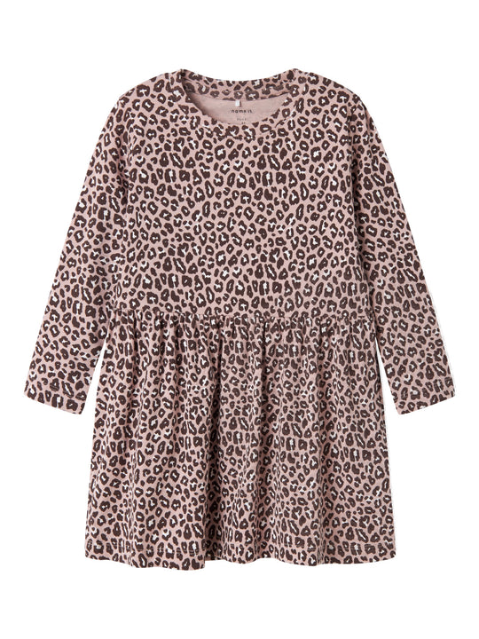 name it mini LEOANA LS DRESS - Burnished Lilac - Torgunns Barneklær AS