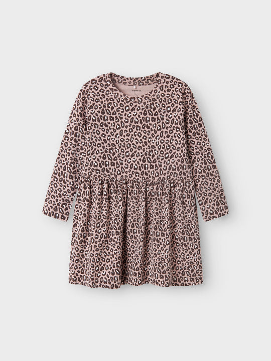 name it mini LEOANA LS DRESS - Burnished Lilac - Torgunns Barneklær AS