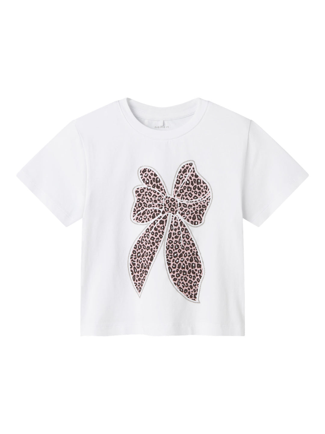 name it mini LEOANJA SS NREG TOP - Bright White - Torgunns Barneklær AS
