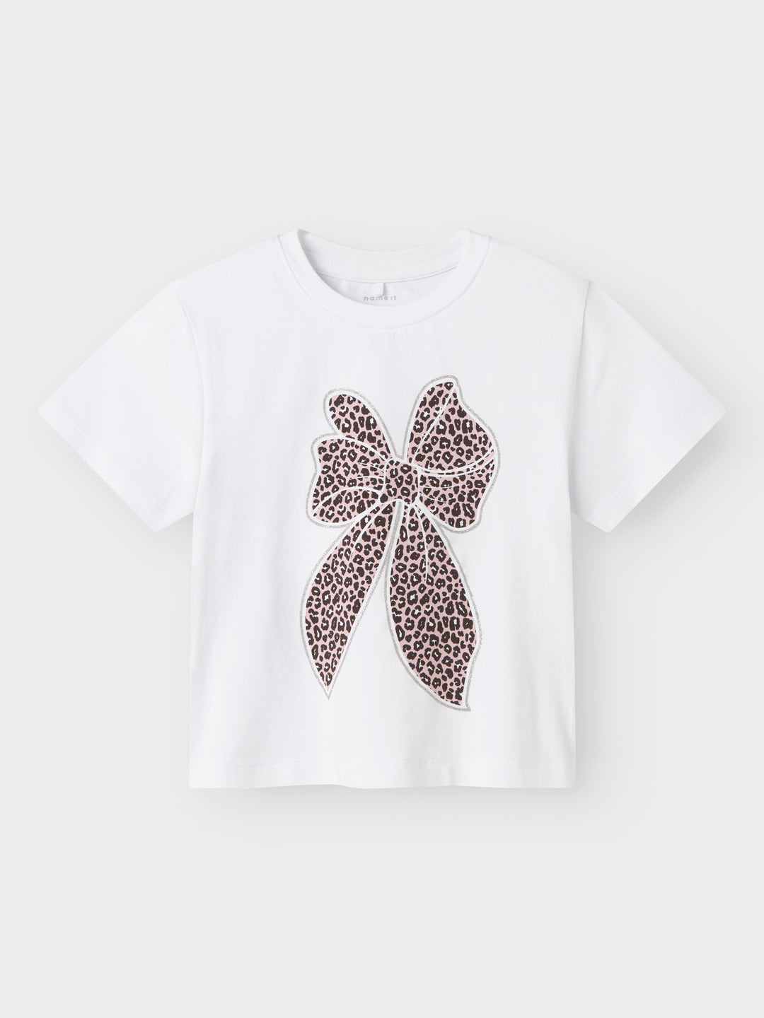name it mini LEOANJA SS NREG TOP - Bright White - Torgunns Barneklær AS