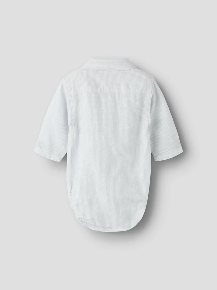 Lil Atelier Baby JESPER bodyskjorte - Gray Dawn