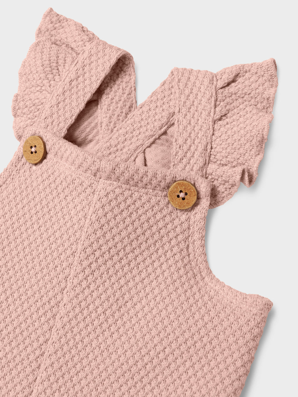 Lil' Atelier Baby NOELLA LOOSE SWEAT OVERALL - Cameo Rose - Torgunns Barneklær AS