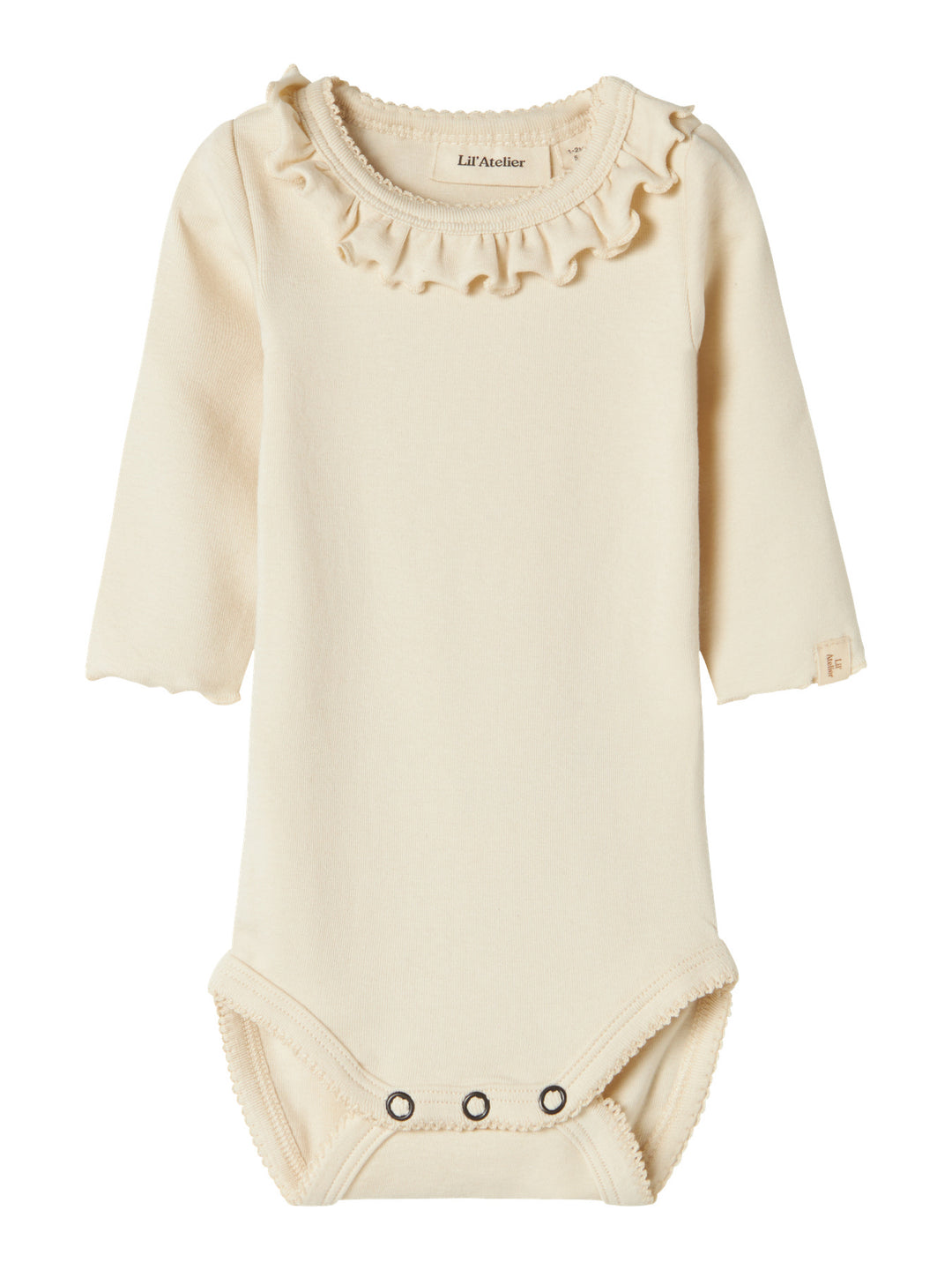 Lil' Atelier Baby GAYO KOJ LS SLIM BODY - Turtledove - Torgunns Barneklær AS