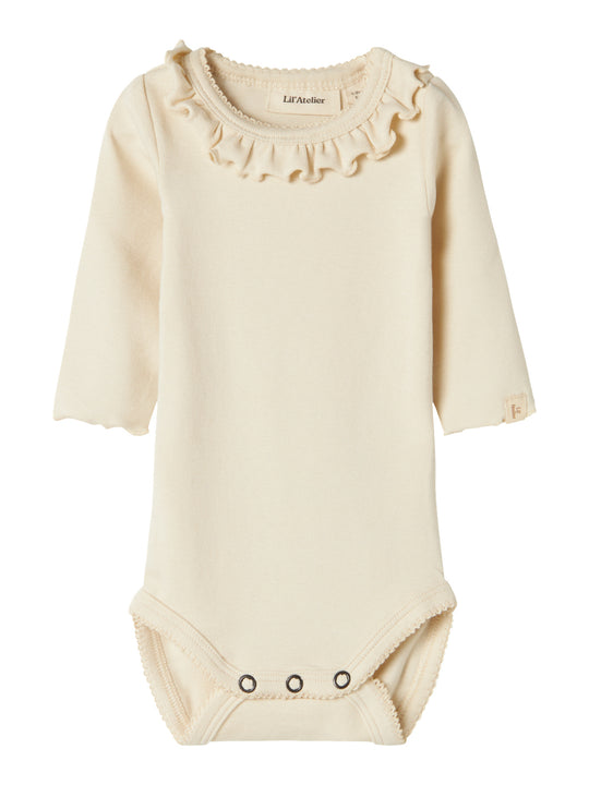 Lil' Atelier Baby GAYO KOJ LS SLIM BODY - Turtledove - Torgunns Barneklær AS