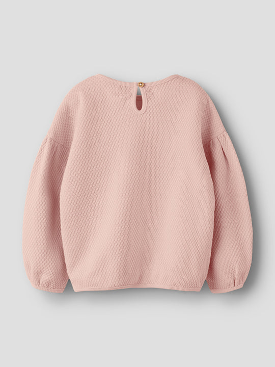 Lil' Atelier Mini NOELLA LS OVERSIZE SWEAT - Cameo Rose - Torgunns Barneklær AS