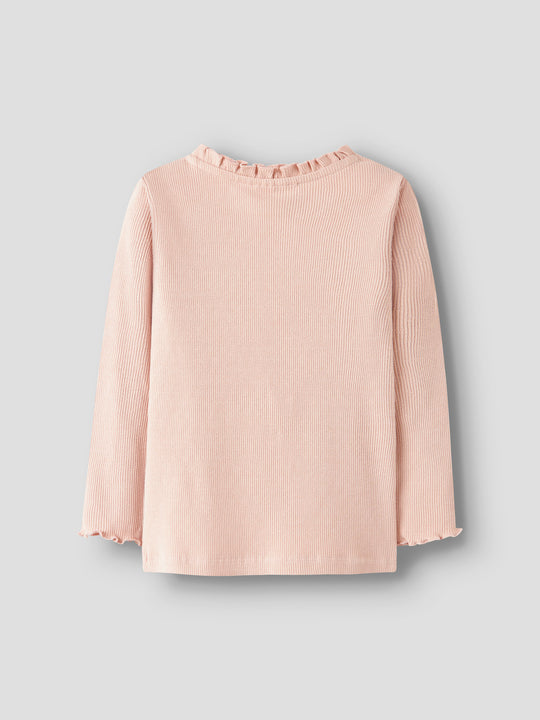 Lil' Atelier Mini NORA LS SLIM TOP - Cameo Rose - Torgunns Barneklær AS
