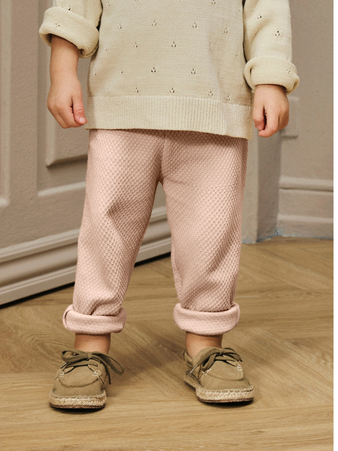 Lil' Atelier Mini NOELLA SWEAT PANT - Cameo Rose - Torgunns Barneklær AS