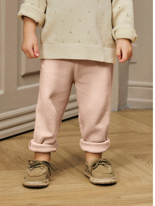 Lil' Atelier Mini NOELLA SWEAT PANT - Cameo Rose - Torgunns Barneklær AS