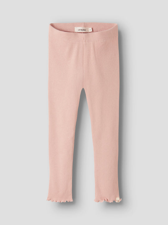 Lil' Atelier Mini NORA SLIM LEGGING - Cameo Rose - Torgunns Barneklær AS