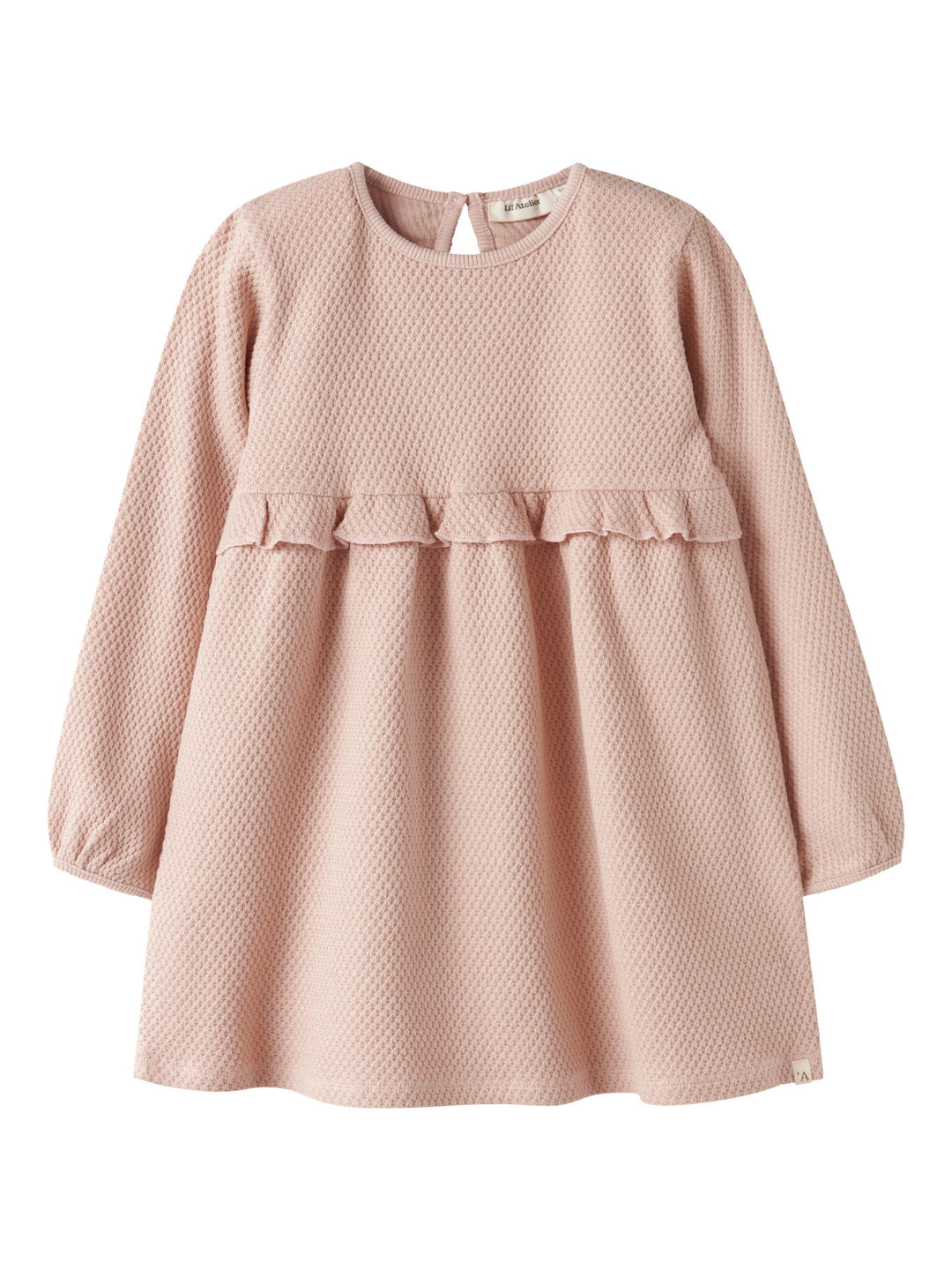 Lil' Atelier Mini NOELLA LS DRESS - Cameo Rose - Torgunns Barneklær AS