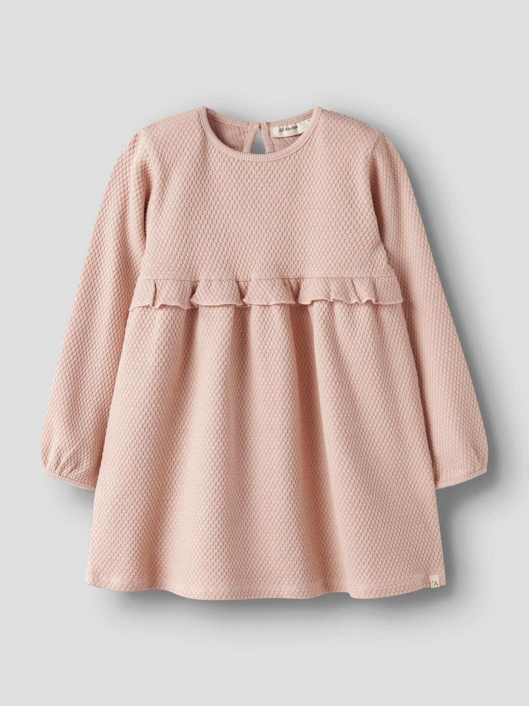 Lil' Atelier Mini NOELLA LS DRESS - Cameo Rose - Torgunns Barneklær AS