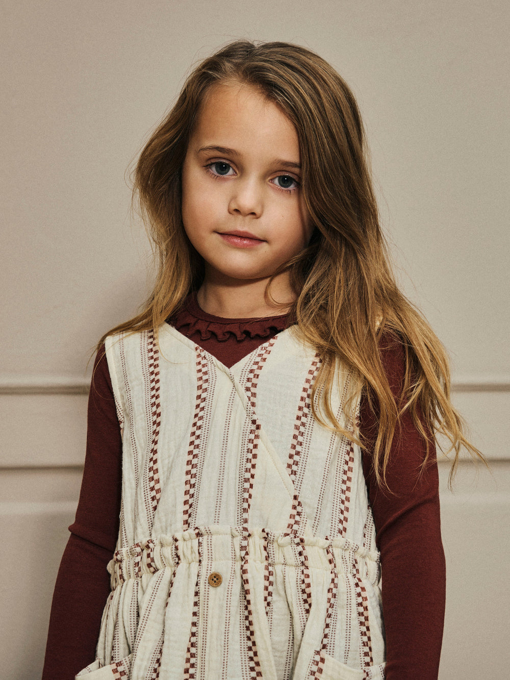Lil' Atelier Mini GAYO KOJ LS SLIM TOP - Hot Chocolate - Torgunns Barneklær AS