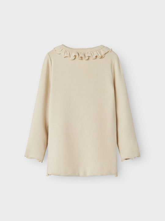 Lil' Atelier Mini GAYO KOJ LS SLIM TOP - Turtledove - Torgunns Barneklær AS