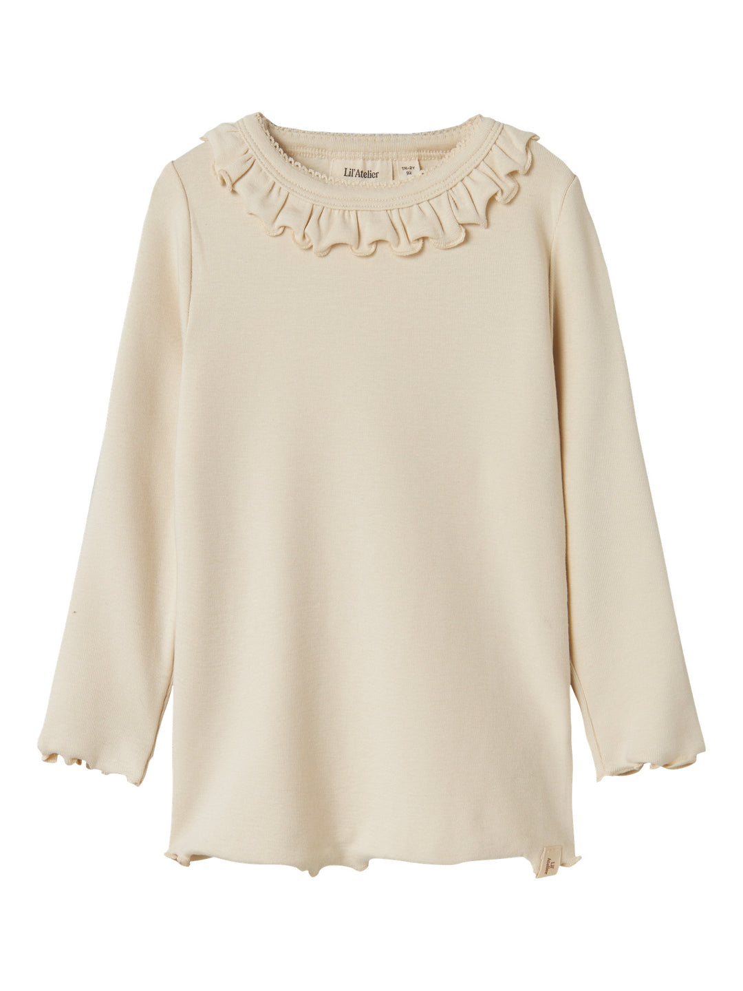 Lil' Atelier Mini GAYO KOJ LS SLIM TOP - Turtledove - Torgunns Barneklær AS