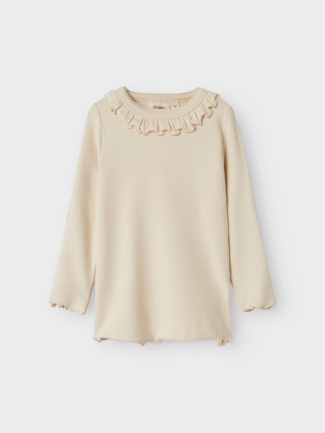 Lil' Atelier Mini GAYO KOJ LS SLIM TOP - Turtledove - Torgunns Barneklær AS