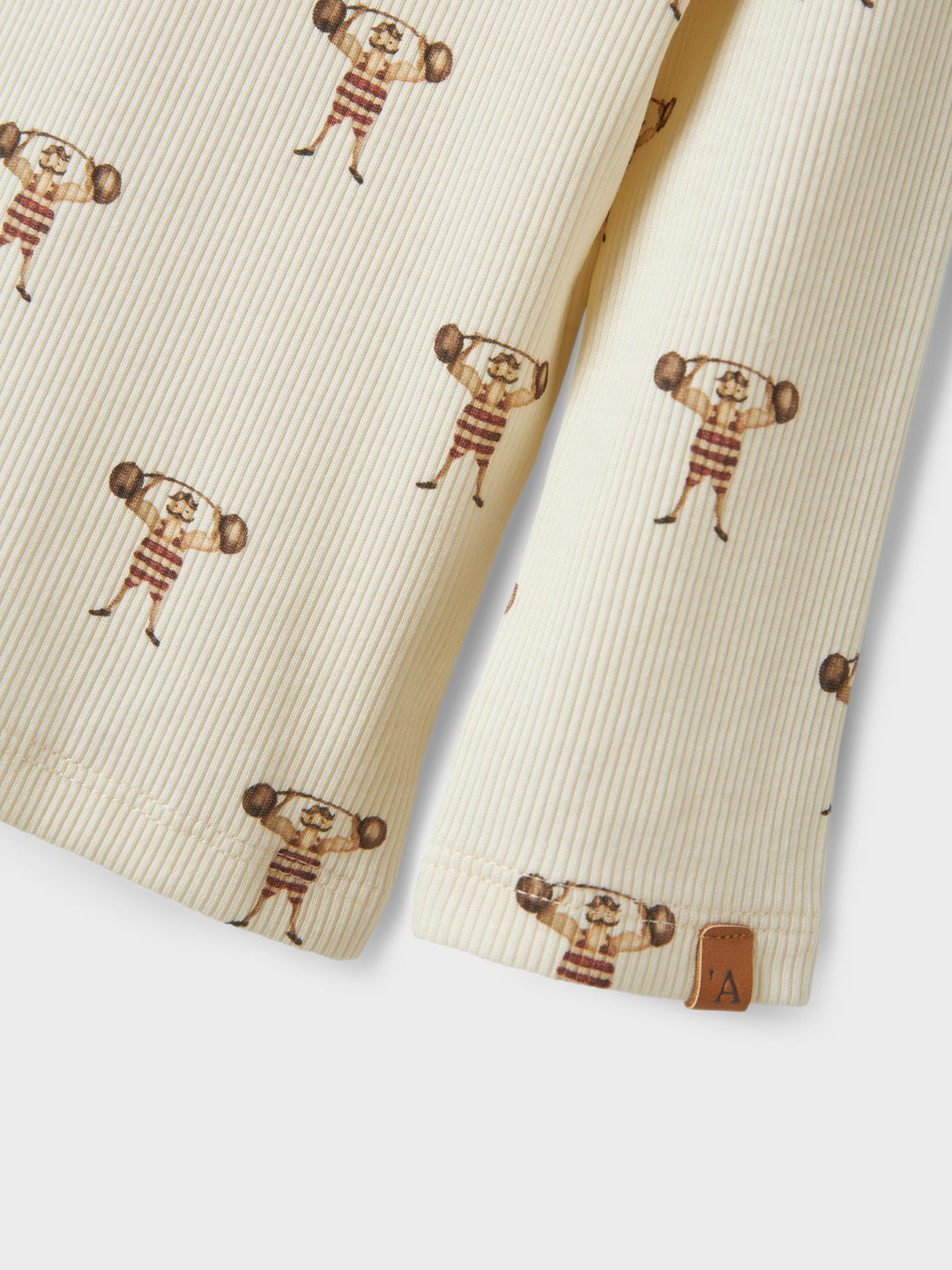 Lil' Atelier Mini LAVO ENK LS SLIM TOP - Turtledove | STRONG MAN - Torgunns Barneklær AS