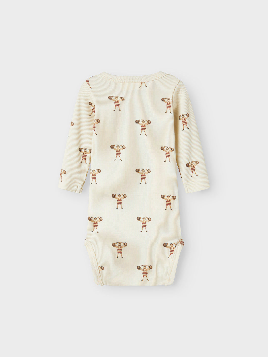Lil' Atelier Baby LAVO ENK LS SLIM BODY - Turtledove | STRONG MAN - Torgunns Barneklær AS