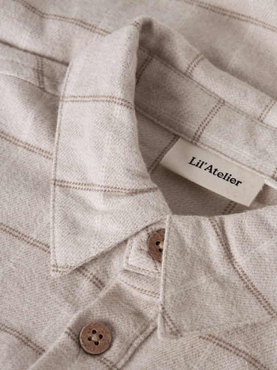 Lil' Atelier Baby NADIM LS LOOSE BODY SHIRT - Pure Cashmere - Torgunns Barneklær AS