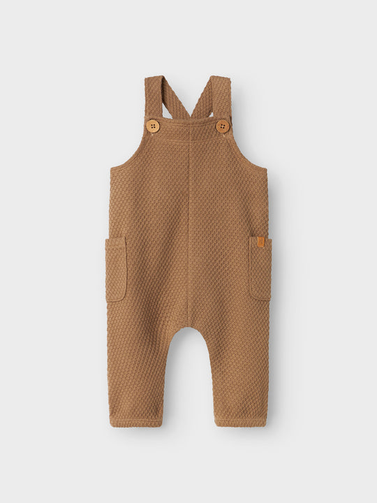Lil' Atelier Baby NOELLO LOOSE OVERALL - Sepia Tint - Torgunns Barneklær AS