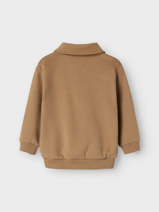 Lil' Atelier Mini ILONDON ROA LS LOOSE SWEAT - Sepia Tint