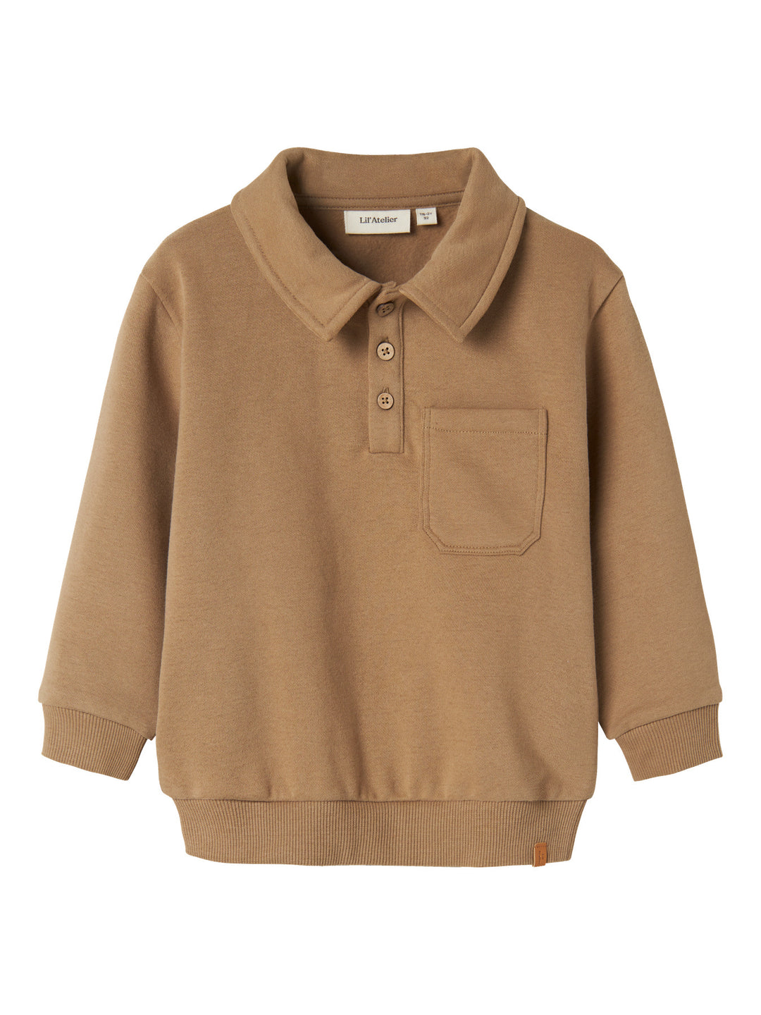 Lil' Atelier Mini ILONDON ROA LS LOOSE SWEAT - Sepia Tint