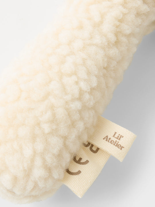 Lil' Atelier Baby DANCO SHERPA RATTLE - Turtledove - Torgunns Barneklær AS