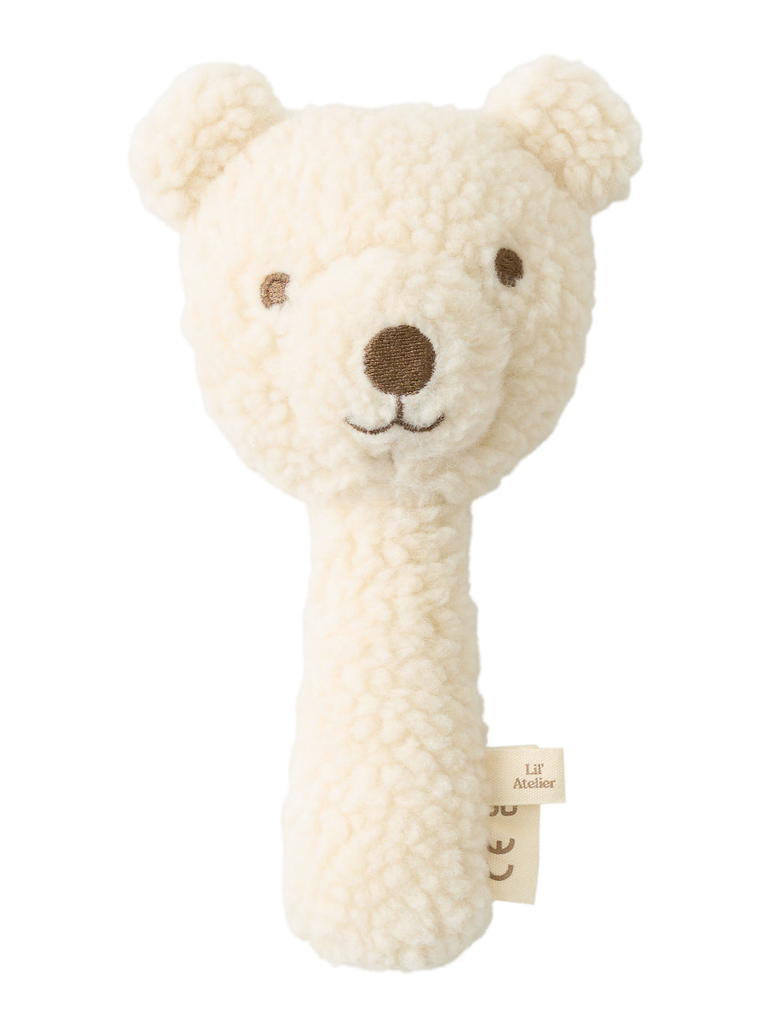 Lil' Atelier Baby DANCO SHERPA RATTLE - Turtledove - Torgunns Barneklær AS