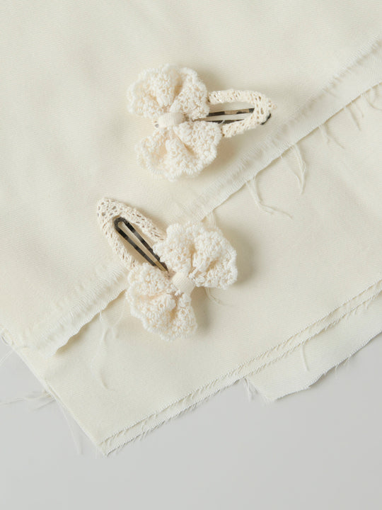 name it mini OLENA 2PK HAIRCLIP - Cloud Dancer - Torgunns Barneklær AS