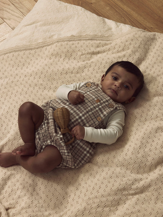 Lil' Atelier Baby REBEL ROMPER - Sepia Tint