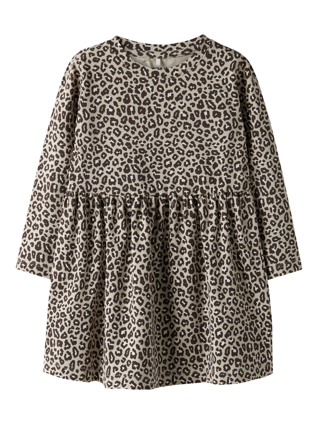 name it mini LEOANA M LS DRESS - Peyote - Torgunns Barneklær AS