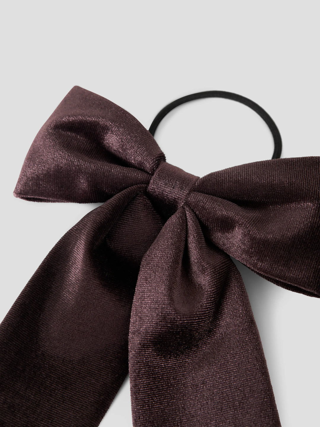 name it mini RELVET hårsløyfe - Chocolate Plum