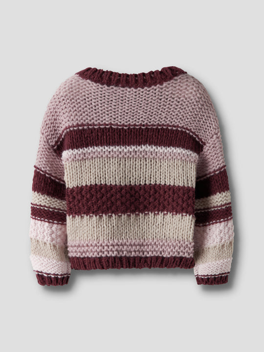name it mini OLINE LS KNIT - Burgundy