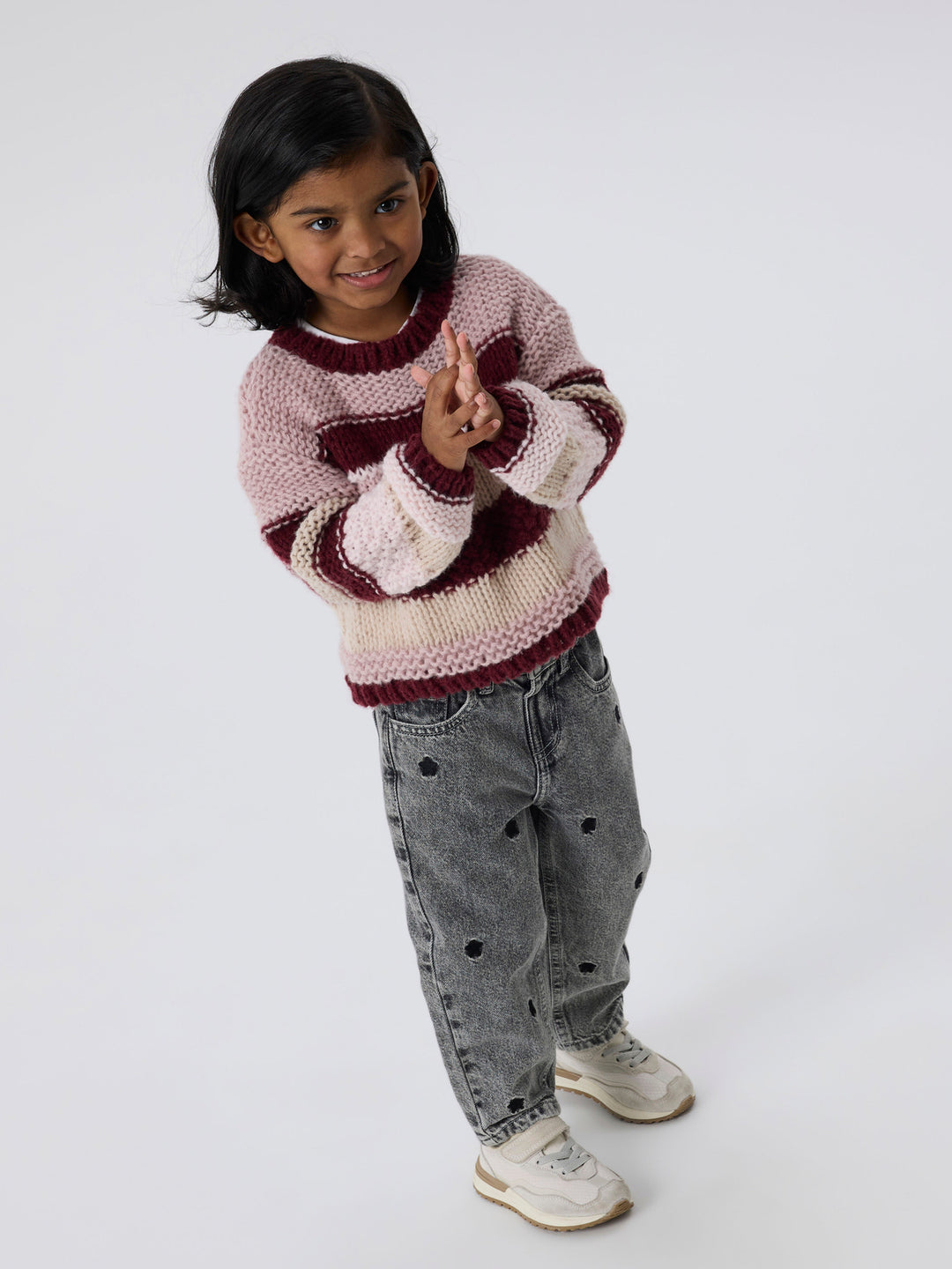 name it mini OLINE LS KNIT - Burgundy