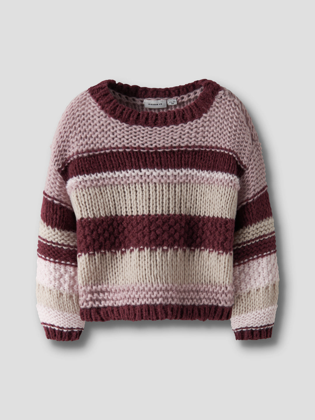 name it mini OLINE LS KNIT - Burgundy