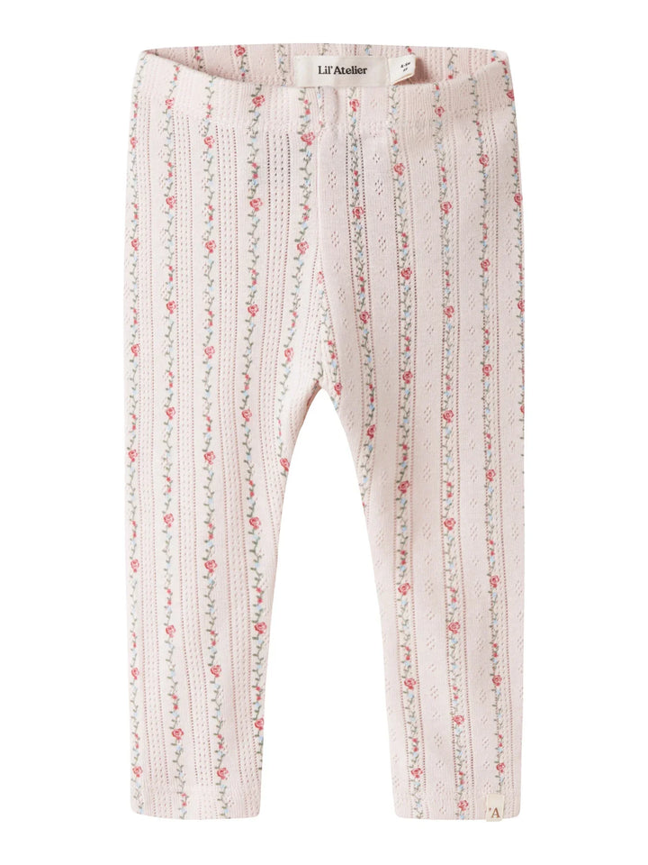 Lil Atelier Baby RACHELLO RIA SLIM leggings - Morganite Flower