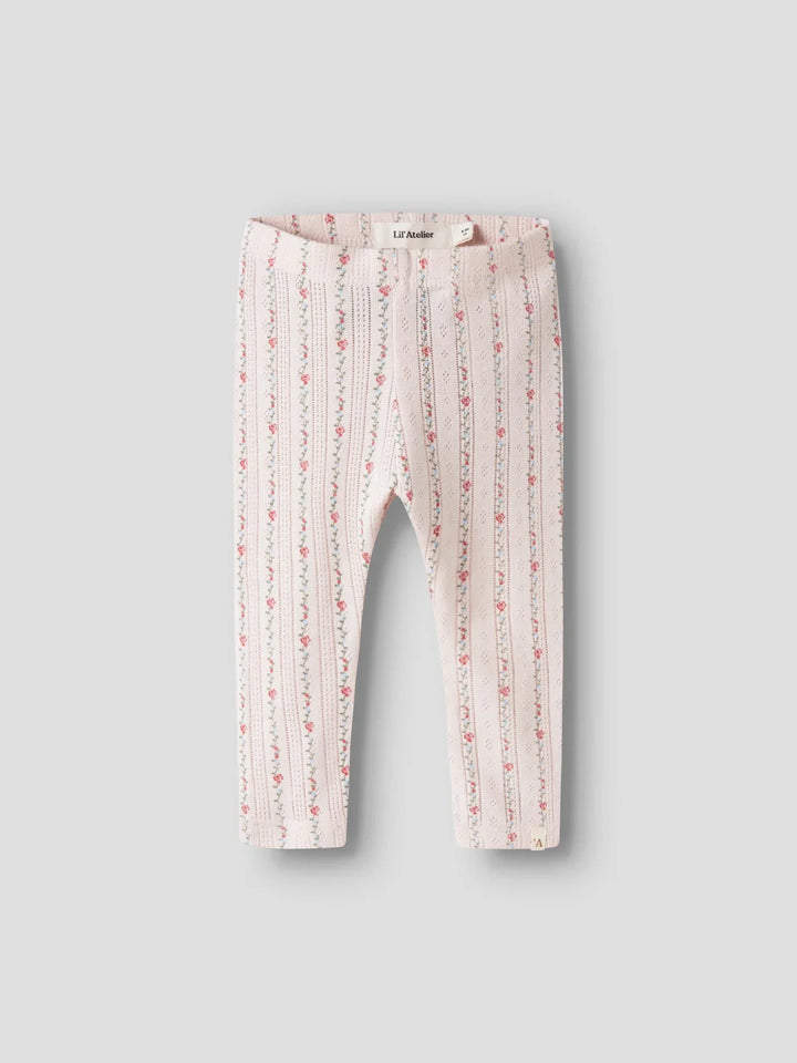 Lil Atelier Baby RACHELLO RIA SLIM leggings - Morganite Flower