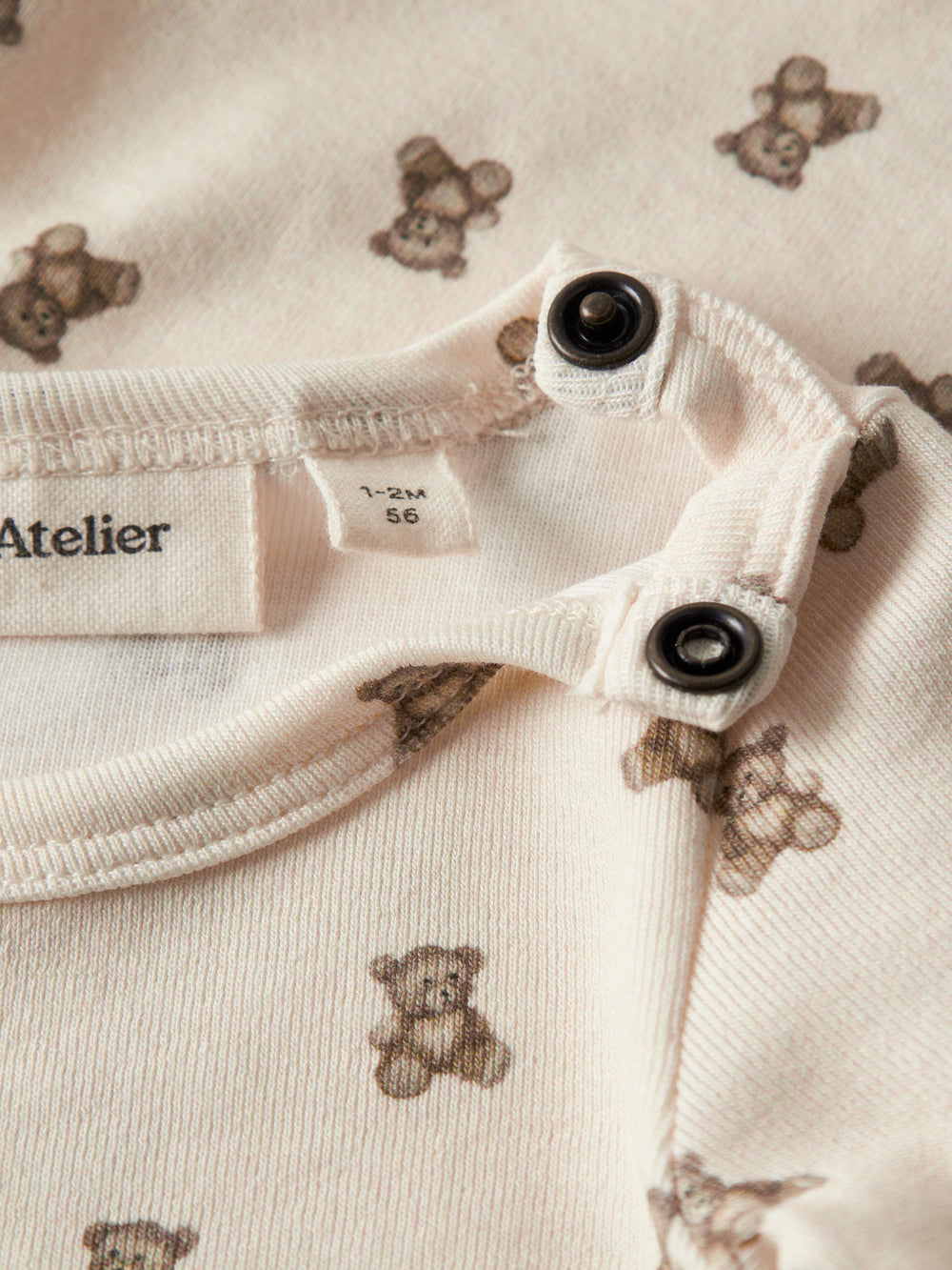 Lil' Atelier Baby GAYO ELO LS SLIM BODY NOOS - Turtledove | TEDDYBEAR - Torgunns Barneklær AS