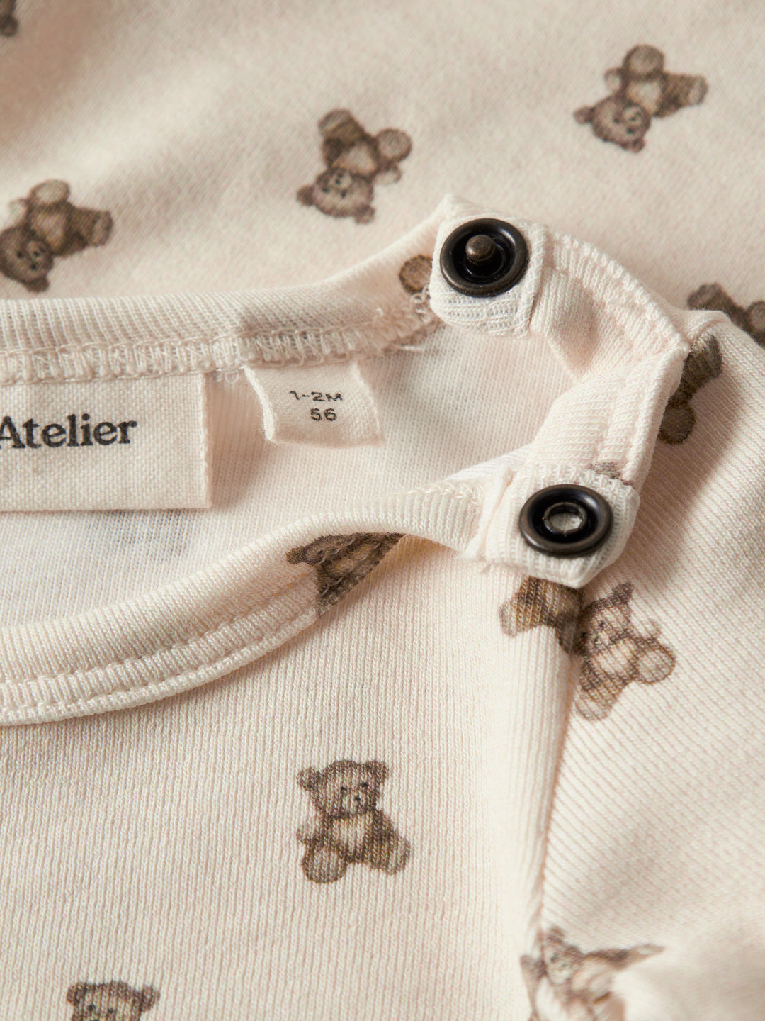 Lil' Atelier Baby GAYO ELO LS SLIM BODY NOOS - Turtledove | TEDDYBEAR - Torgunns Barneklær AS