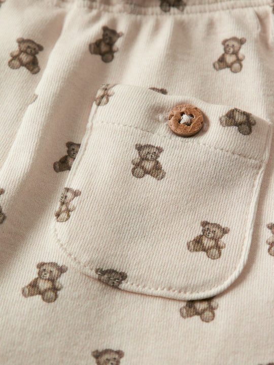 Lil' Atelier Baby GAYO ELI REG PANT NOOS - Turtledove | TEDDYBEAR - Torgunns Barneklær AS