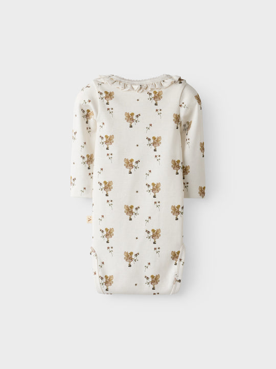 Lil' Atelier Baby LAYO SIN LS SLIM BODY - Coconut Milk | FAIRY - Torgunns Barneklær AS